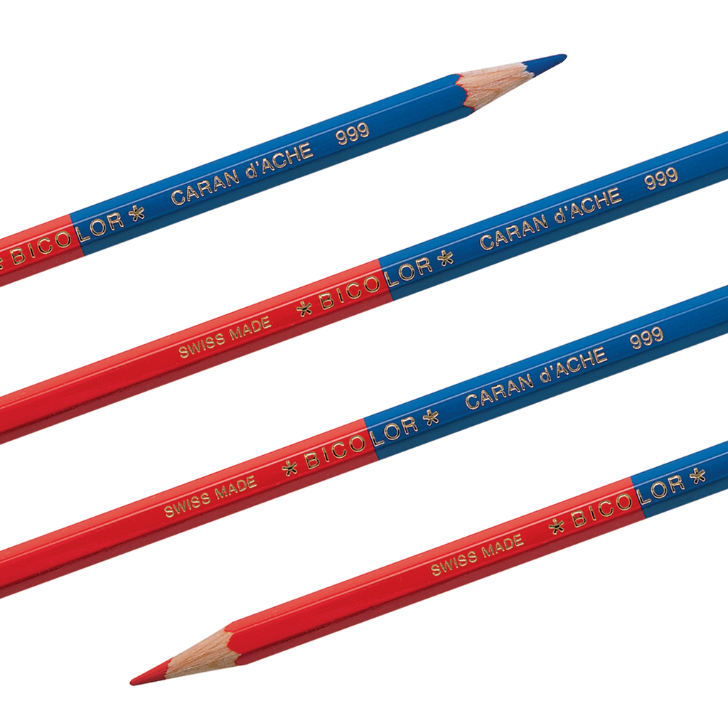 Caran d'Ache Bicolor Pencils- Red and Blue — Two Hands Paperie