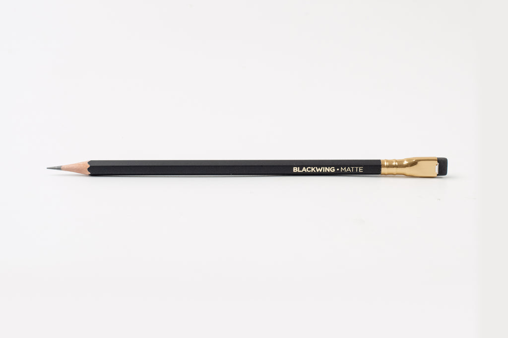 Custom Matte Black Hex Pencils - Black Wood - Text Only