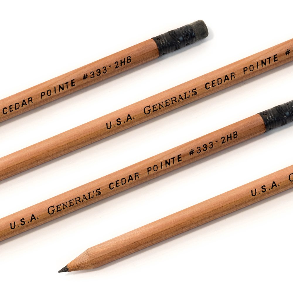 General's Cedar Pointe Pencils + Sharpener