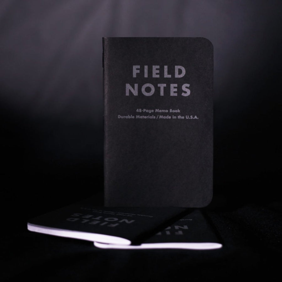 Field Notes Pitch Black Memo Books (3-Pack)