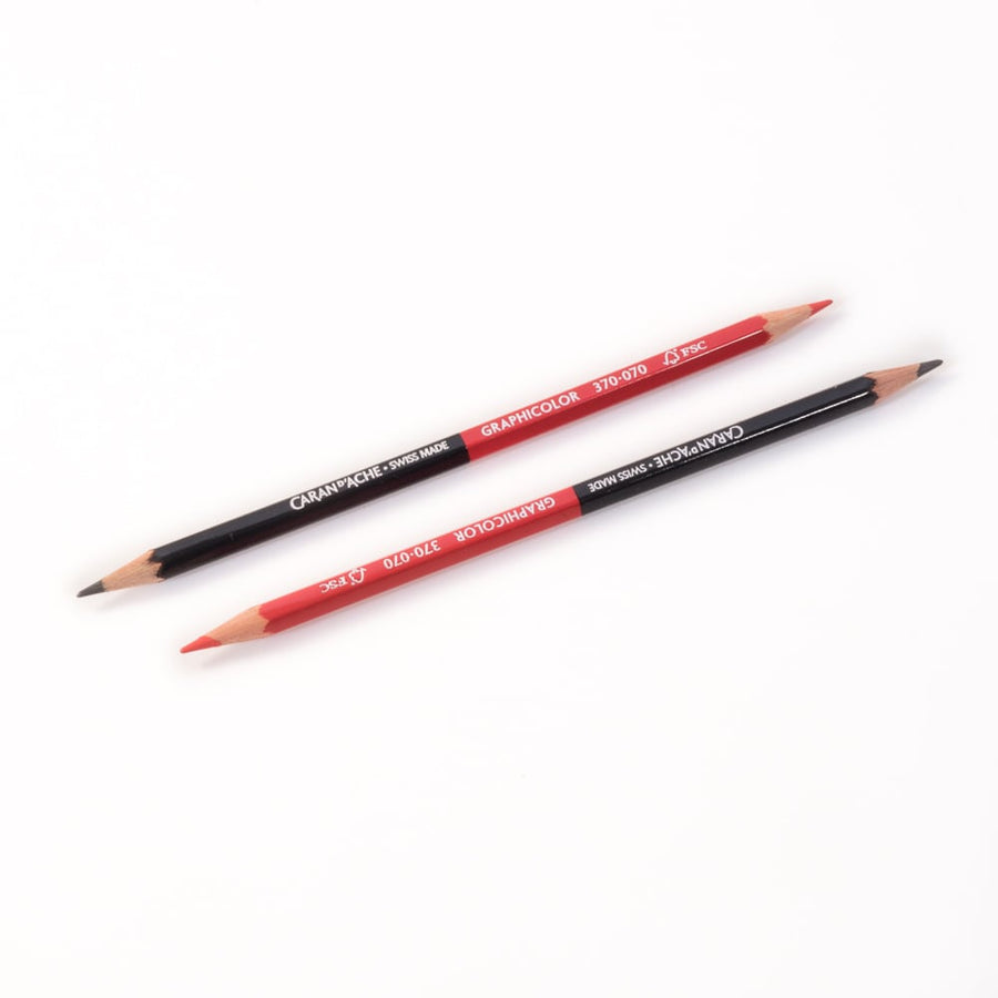 Caran d'Ache Graphicolor Pencils - Red/Graphite