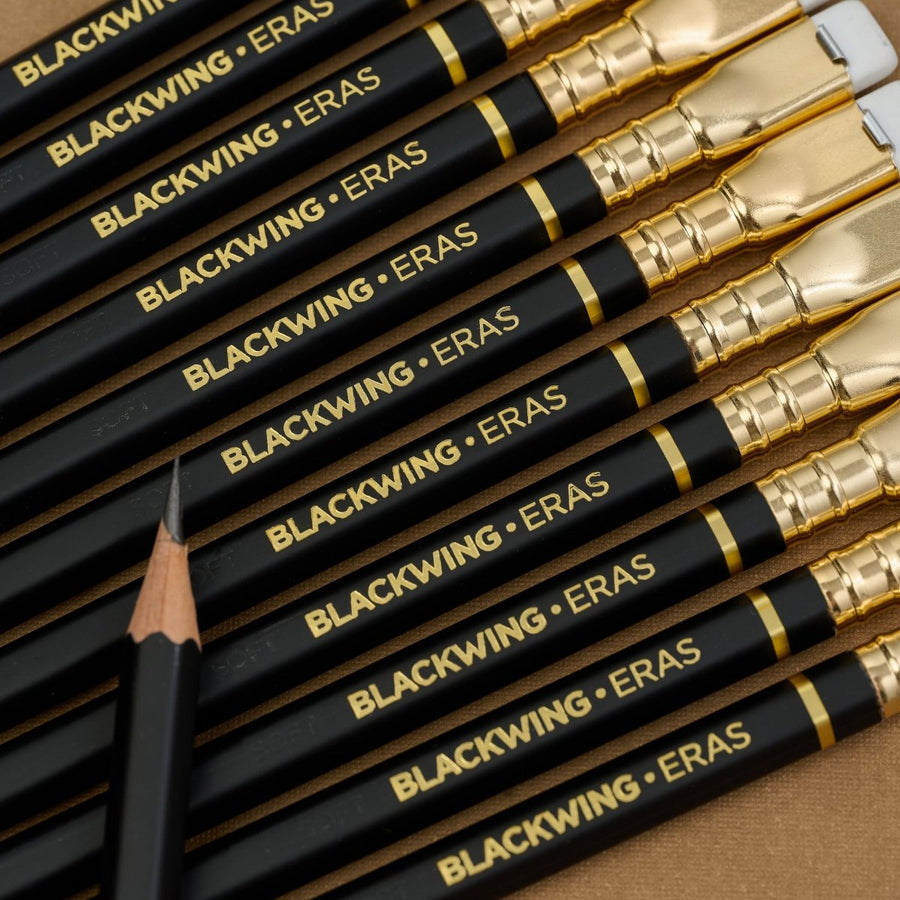 Blackwing Eras 2025 edition pencils, black + gold