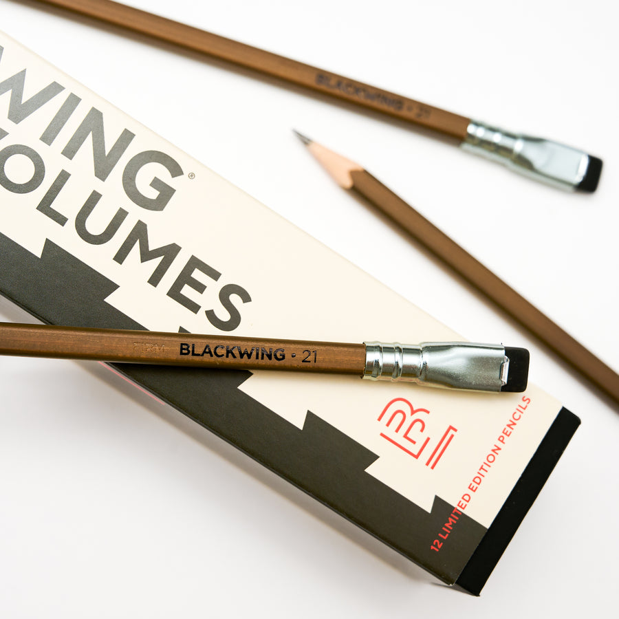 Blackwing Volume 21 pencils and packaging