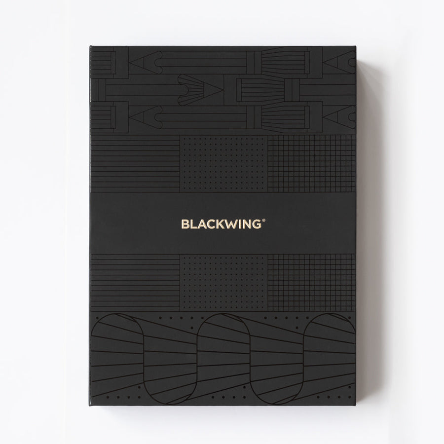 A Blackwing Notebook Essentials Set with the word Blackwing on it, perfect for notebook essentials.