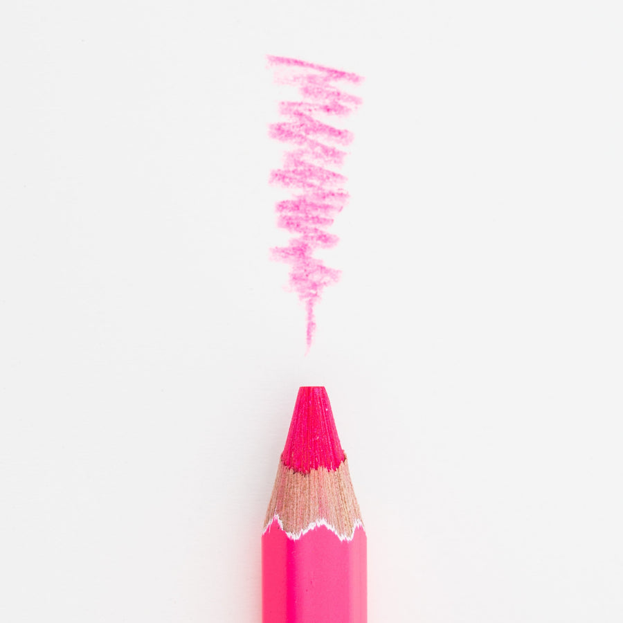 Caran d'Ache Couleurs Fluo Highlighter Pencils - Pink