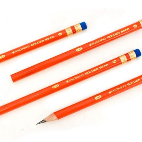 Golden Bear Blue #2 Pencils (12 Pack) - Made in the USA 