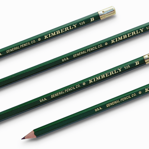KIMBERLY General Pencil Co vintage lead pencils 2B soft 1/2 dozen