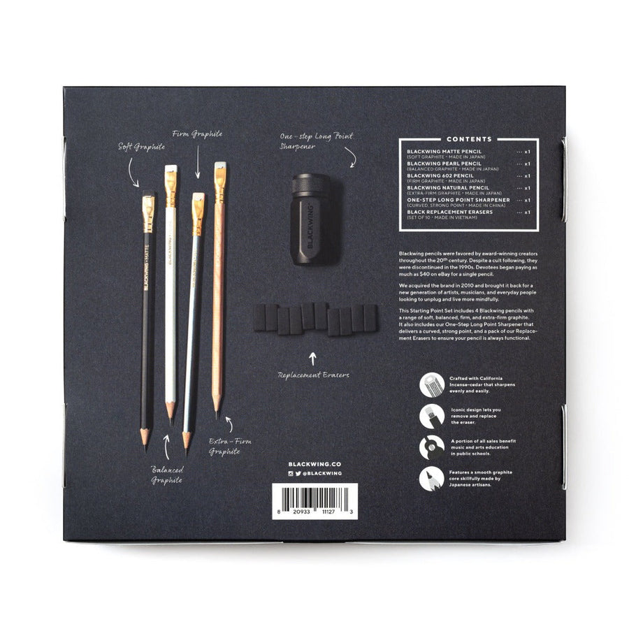 Blackwing Starting Point Set - Back of Package