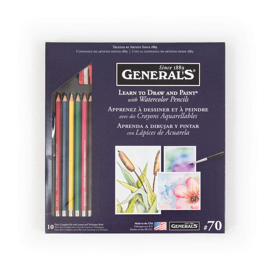 General's Watercolor Pencil Techniques Set
