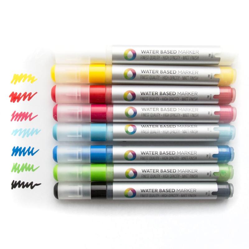 Montana Colors 5mm Water Based Paint Markers (8-Pack) - Color Sample