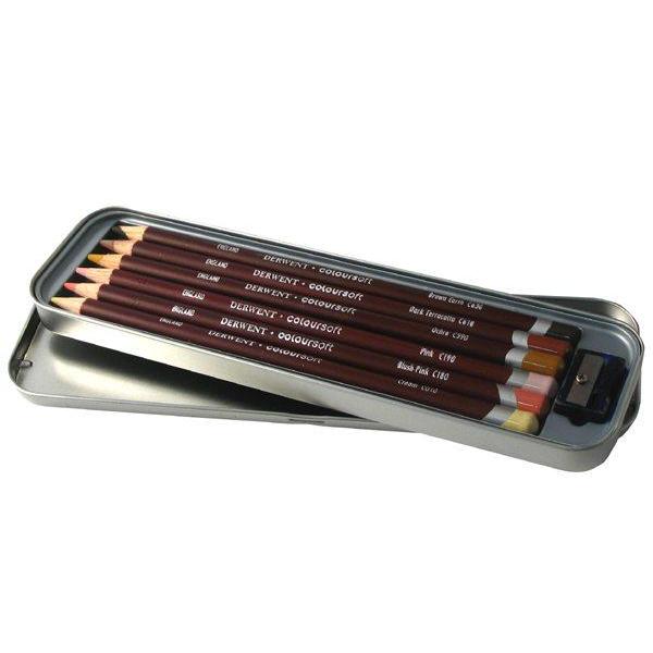 Derwent Coloursoft Skin Tone Color Pencils (6 Pack)