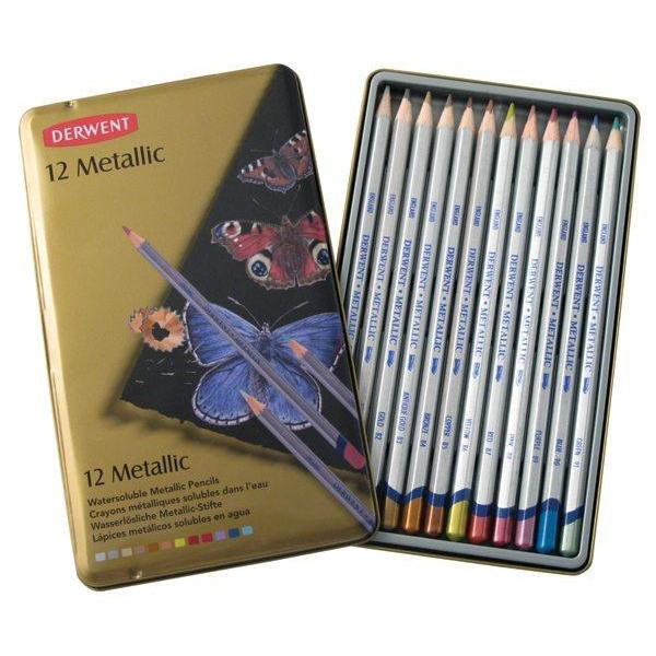 Derwent Metallic Pencils (12 Pack)