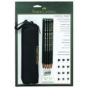 Faber-Castell Castell 9000 Drawing Pencil Bag Set