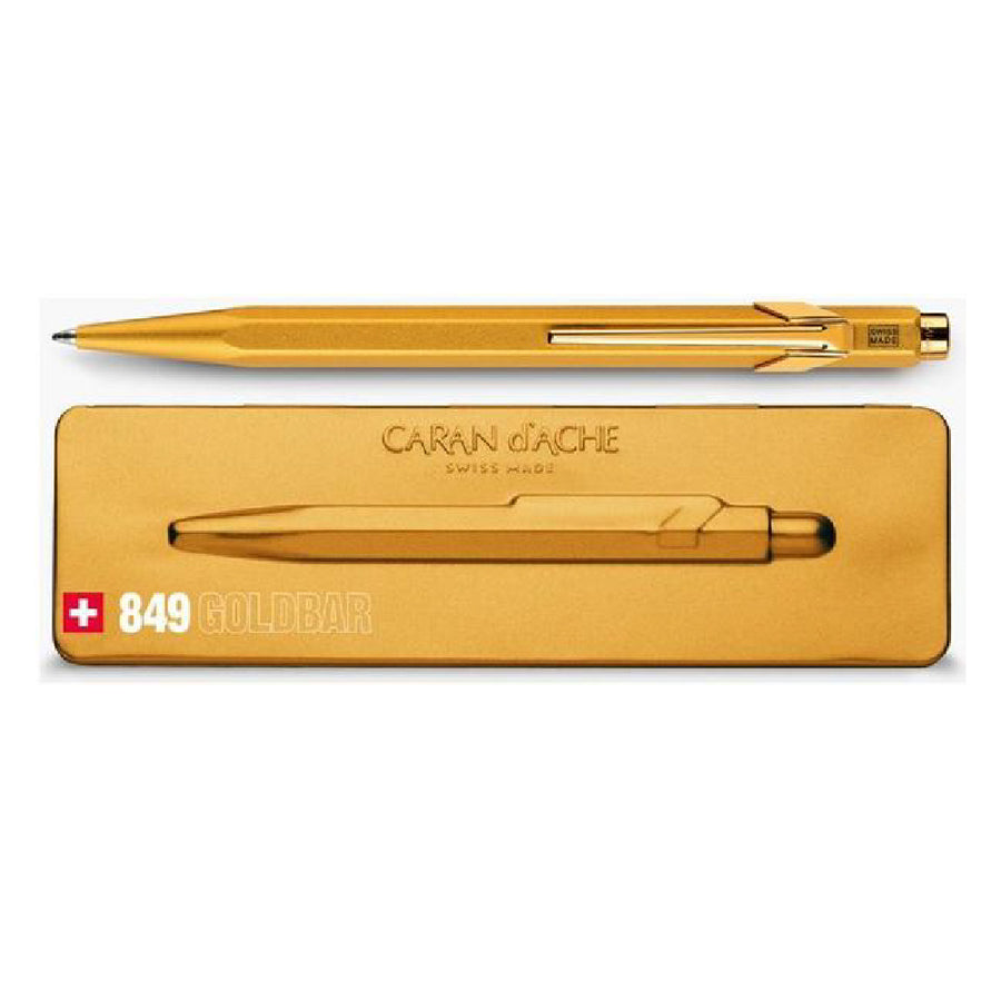 Caran d'Ache 849 Ballpoint Pen in Gift Box - Gold