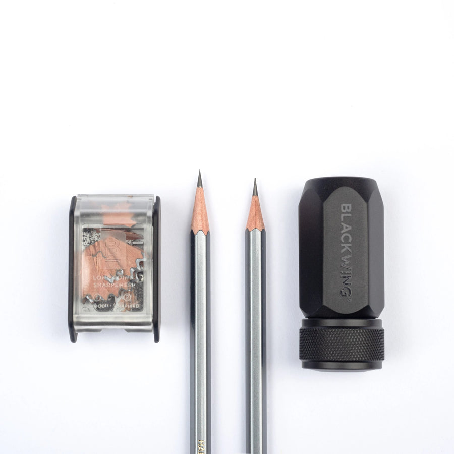 Blackwing Two-Step Long Point Sharpener Point Comparison